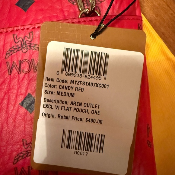 BRAND NEW WITH TAGS MCM CANDY RED MEDIUM CROSSBODY - Picture 9 of 16